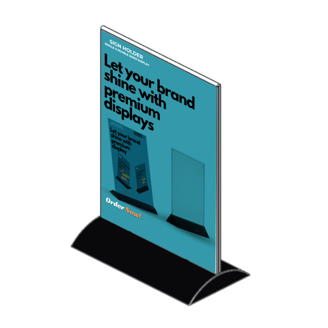 ACRYLIC SIGN HOLDER A5 DOUBLE SIDE